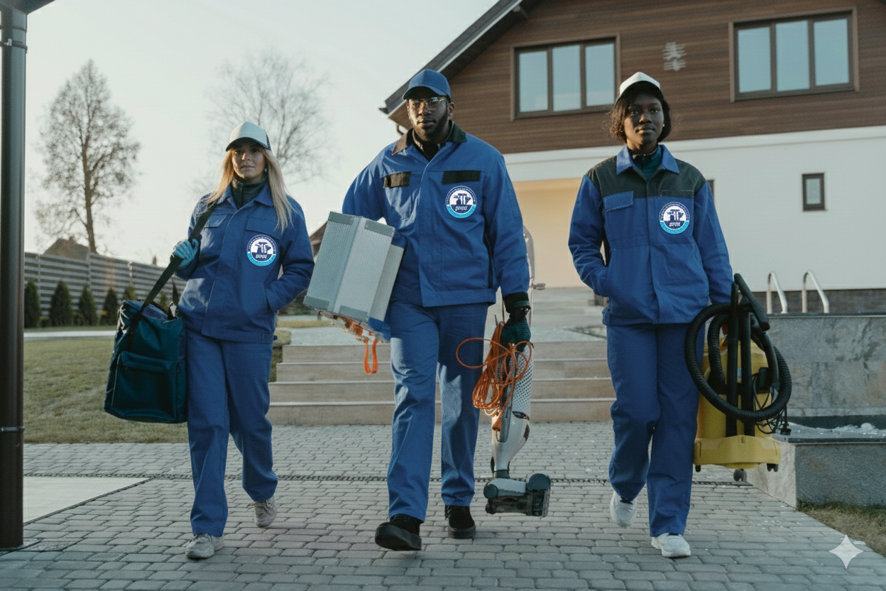 Bathroom deep cleaning