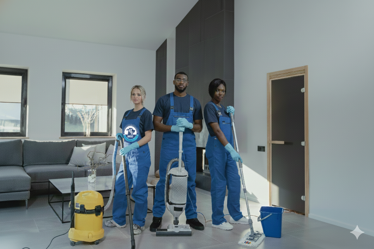 Living room cleaning